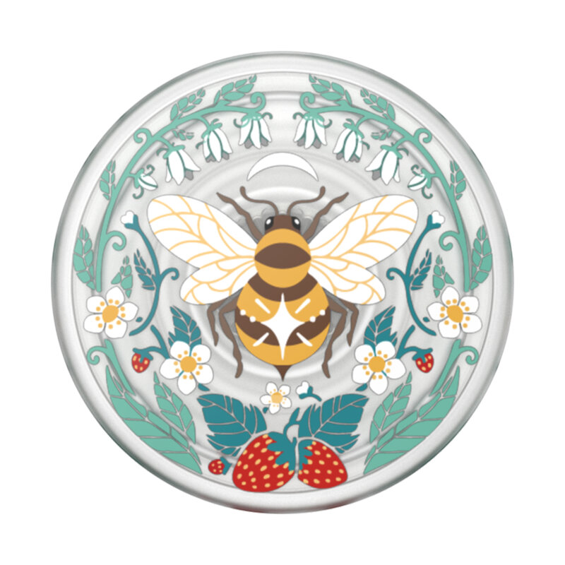 Popsockets original, suport cu functii multiple, PlantCore Translucent Bee Boho