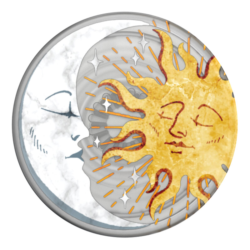 Popsockets original, suport cu functii multiple, PlantCore Translucent Sun And Moon