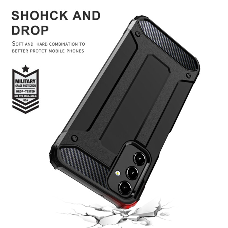 Husa Samsung Galaxy A34 5G Techsuit Hybrid Armor, negru
