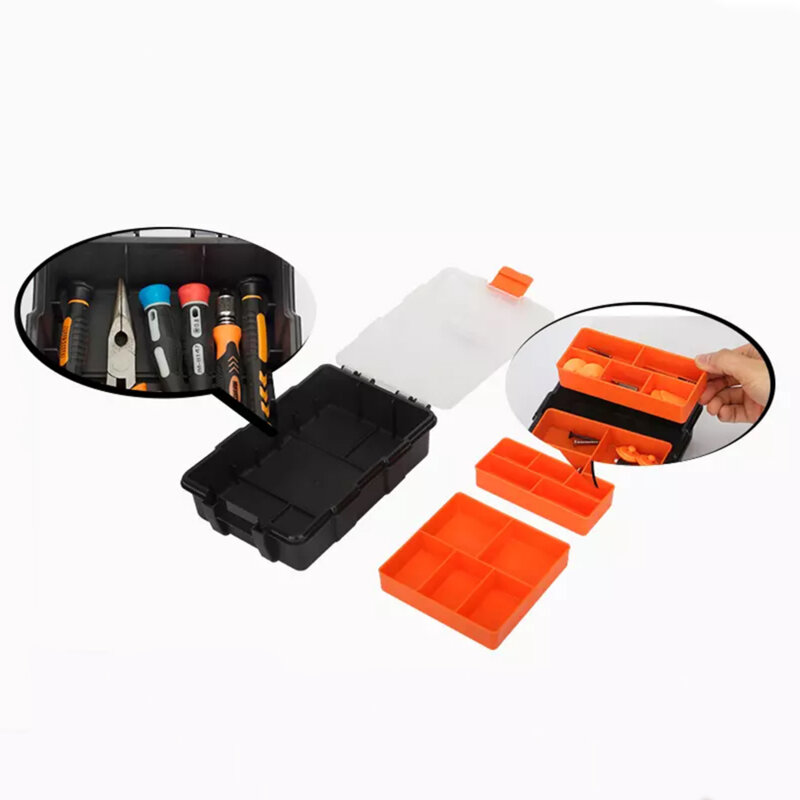 Organizator cutie plastic Jakemy JM-Z20, portocaliu