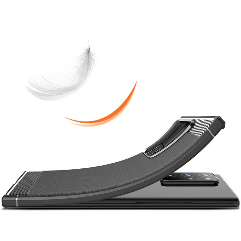 Husa Samsung Galaxy Note 20 Ultra 5G Techsuit Carbon Silicone, negru