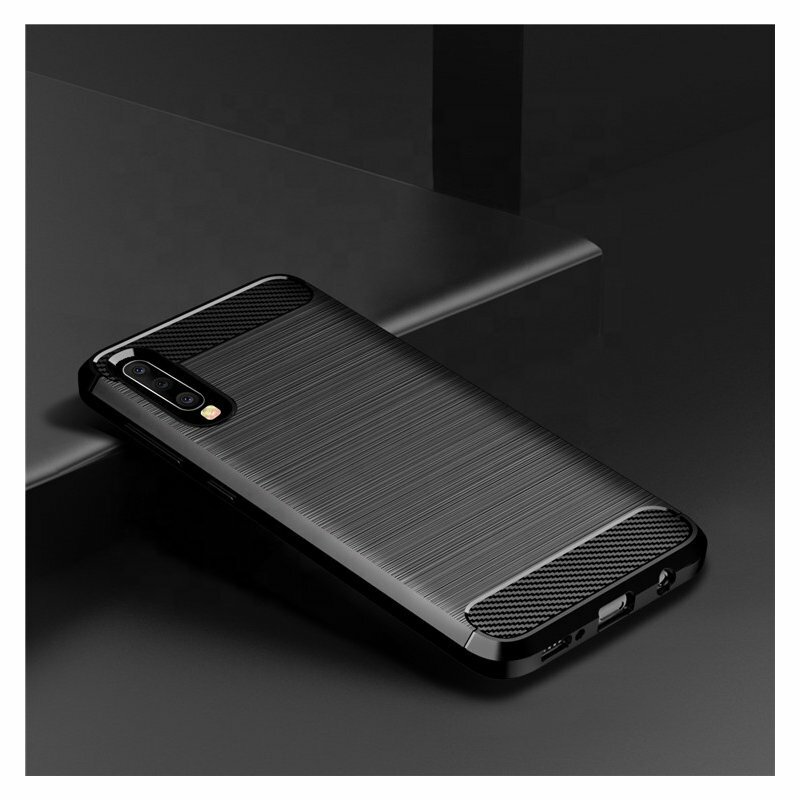 Husa Samsung Galaxy A50s Techsuit Carbon Silicone, negru