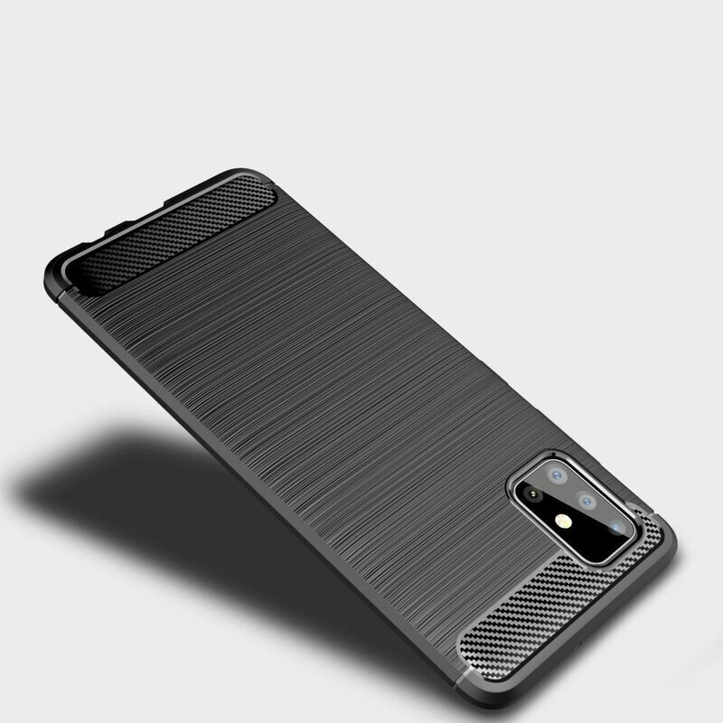 Husa Huawei Y7p Techsuit Carbon Silicone, negru