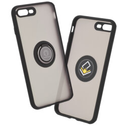 Husa iPhone 8 Plus Techsuit Glinth Cu Inel Suport Stand Magnetic - Negru