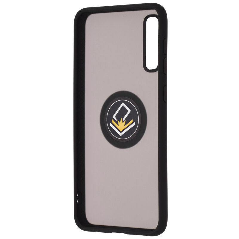 Husa Samsung Galaxy A50s Techsuit Glinth Cu Inel Suport Stand Magnetic - Negru