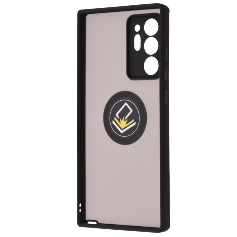 Husa Samsung Galaxy Note 20 Ultra 5G Techsuit Glinth Cu Inel Suport Stand Magnetic - Negru