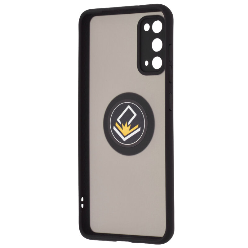 Husa Samsung Galaxy S20 5G Techsuit Glinth Cu Inel Suport Stand Magnetic - Negru