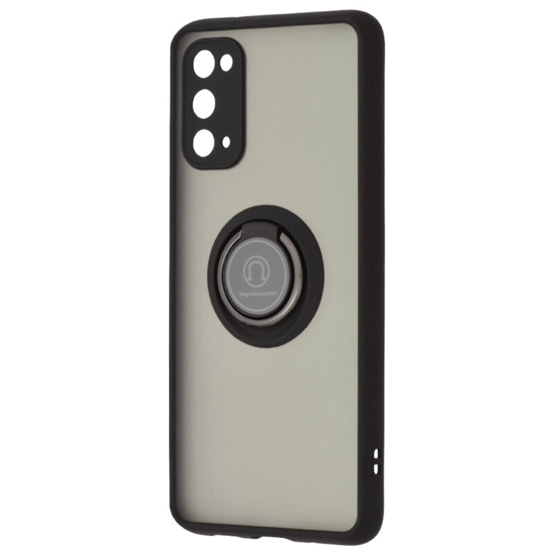 Husa Samsung Galaxy S20 5G Techsuit Glinth Cu Inel Suport Stand Magnetic - Negru