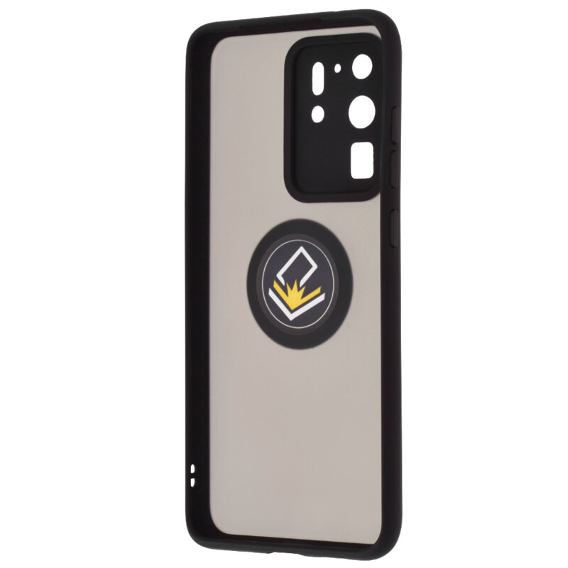Husa Samsung Galaxy S20 Ultra 5G Techsuit Glinth Cu Inel Suport Stand Magnetic - Negru