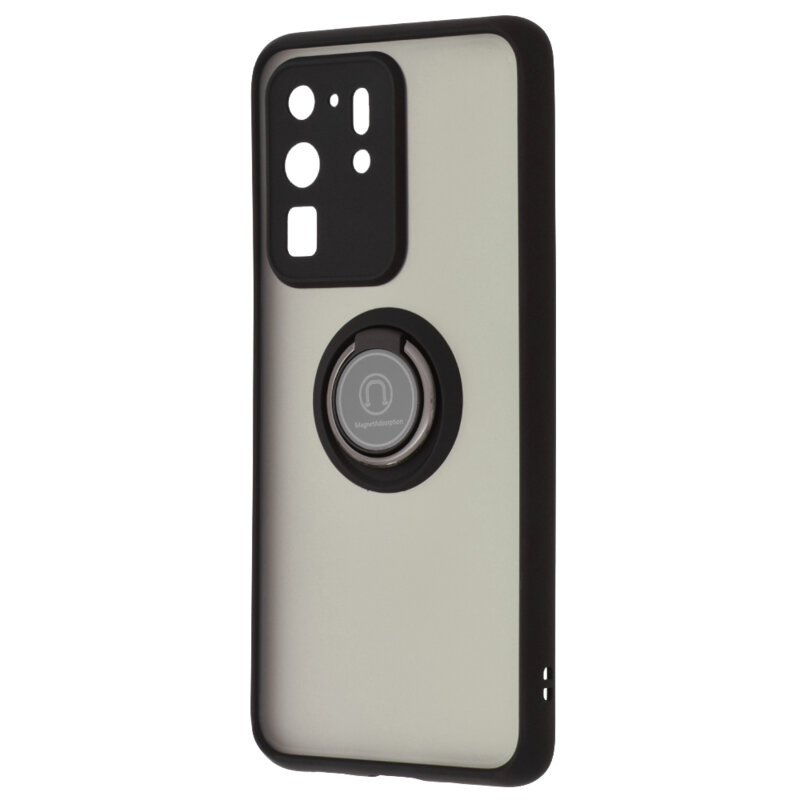 Husa Samsung Galaxy S20 Ultra 5G Techsuit Glinth Cu Inel Suport Stand Magnetic - Negru