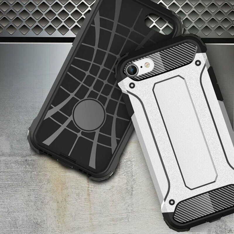 Husa iPhone SE 3, SE 2022 Techsuit Hybrid Armor, negru