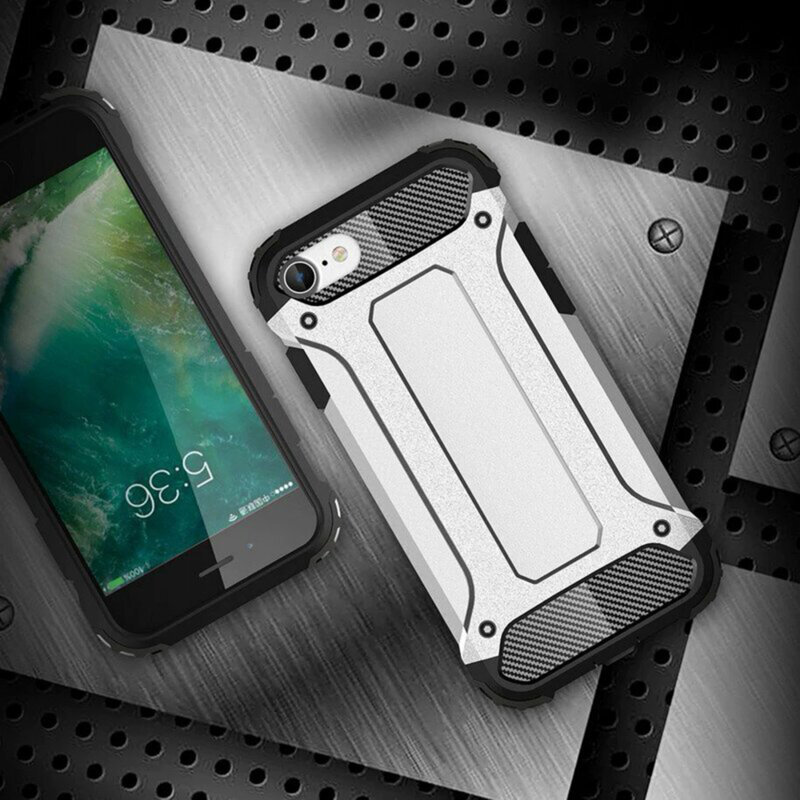 Husa iPhone SE 3, SE 2022 Techsuit Hybrid Armor, negru