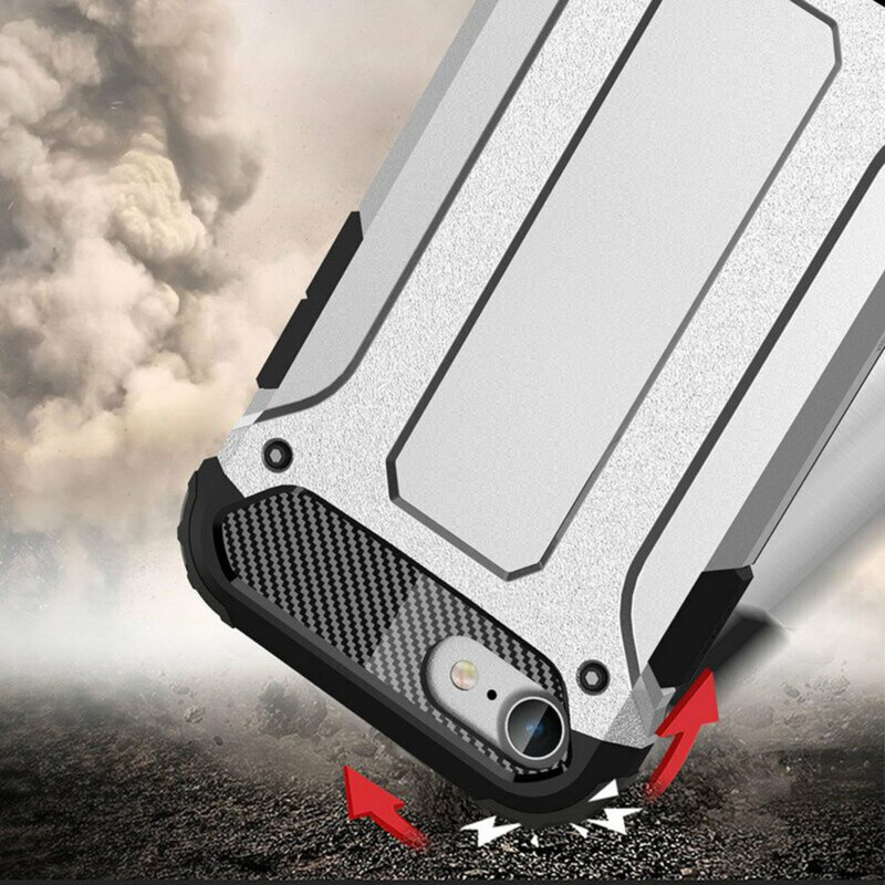 Husa iPhone SE 3, SE 2022 Techsuit Hybrid Armor, negru