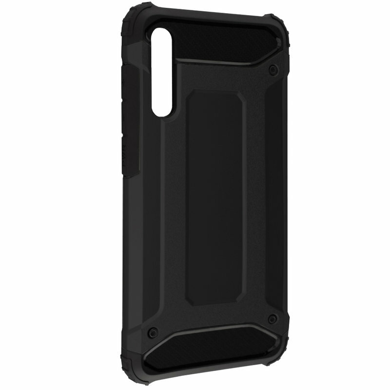 Husa Samsung Galaxy A70s Techsuit Hybrid Armor, negru