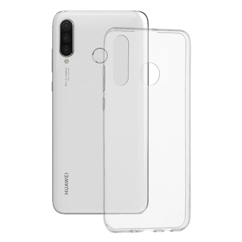 Husa Huawei P30 Lite New Edition Techsuit Clear Silicone, transparenta