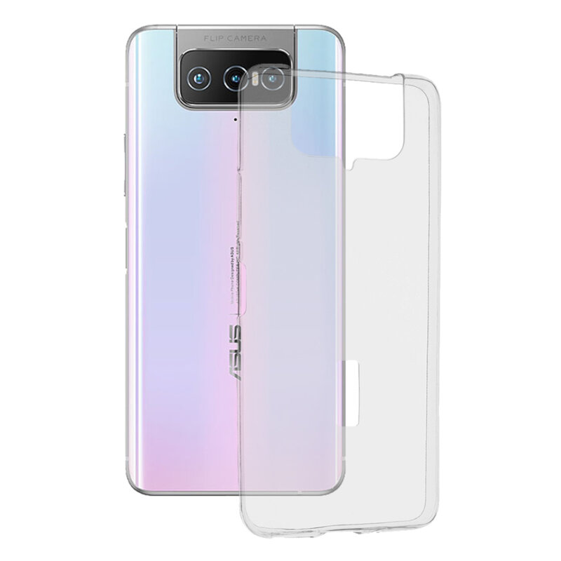 Husa Asus Zenfone 7 ZS670KS Techsuit Clear Silicone, transparenta