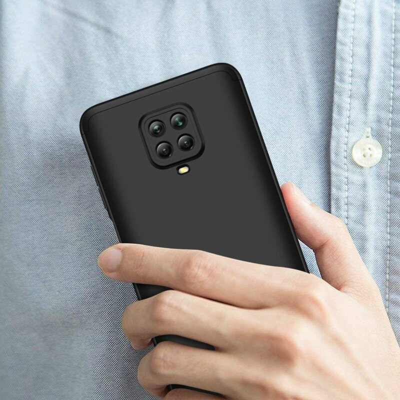 [Pachet 360°] Husa + Folie Xiaomi Redmi Note 9 Pro Max GKK Original - Negru