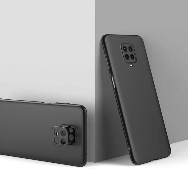 [Pachet 360°] Husa + Folie Xiaomi Redmi Note 9 Pro Max GKK Original - Negru