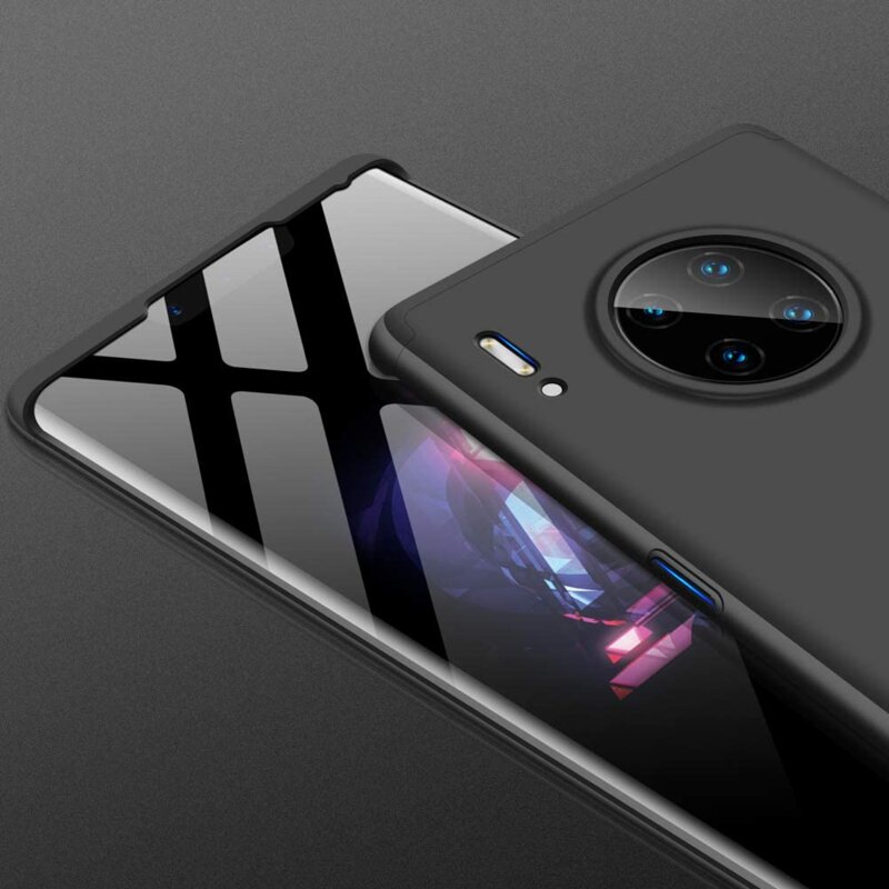 [Pachet 360°] Husa + Folie Huawei Mate 30 Pro 5G GKK Original - Negru