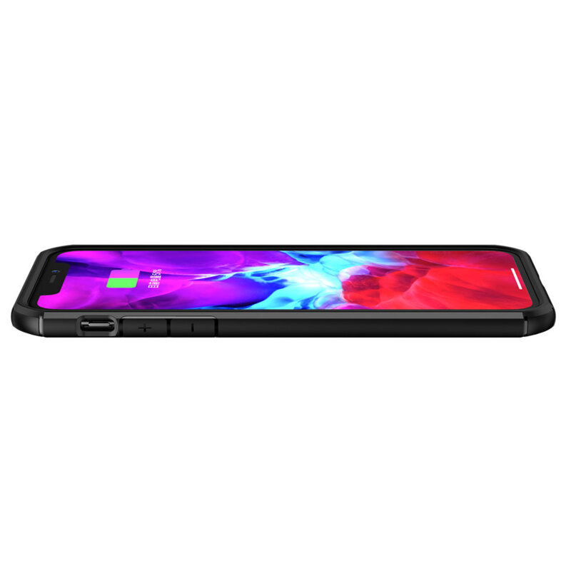 Husa iPhone XS Techsuit CarbonFuse transparenta, negru