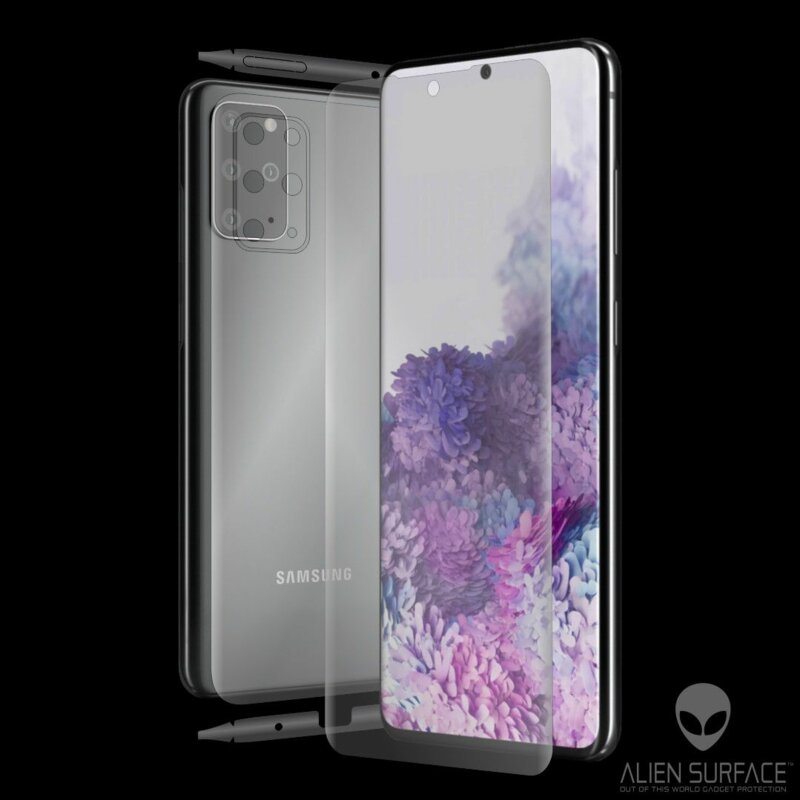 Folie 360° Samsung Galaxy S20 Plus 5G Alien Surface ecran, spate, laterale, camera - Clear
