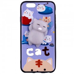 Husa Anti-Stres iPhone 6, 6S 3D Bubble - Cats