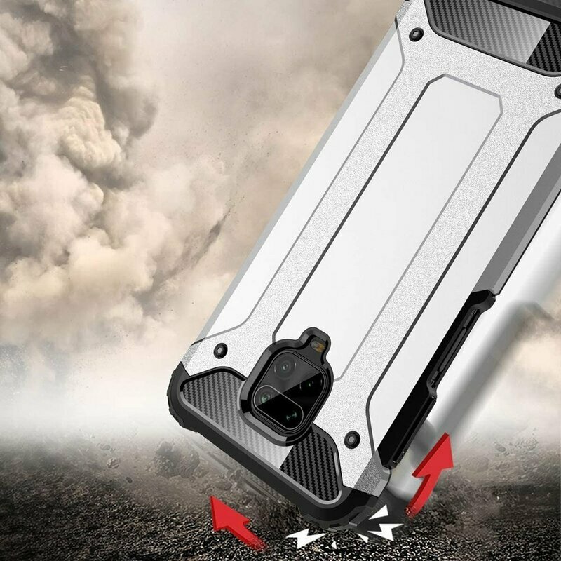 Husa Xiaomi Redmi Note 9 Pro Max Techsuit Hybrid Armor, negru