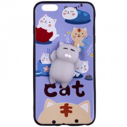Husa Anti-Stres iPhone 6 Plus, 6S Plus 3D Bubble - Cats