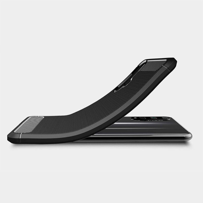 Husa Huawei Honor 20 Techsuit Carbon Silicone, negru