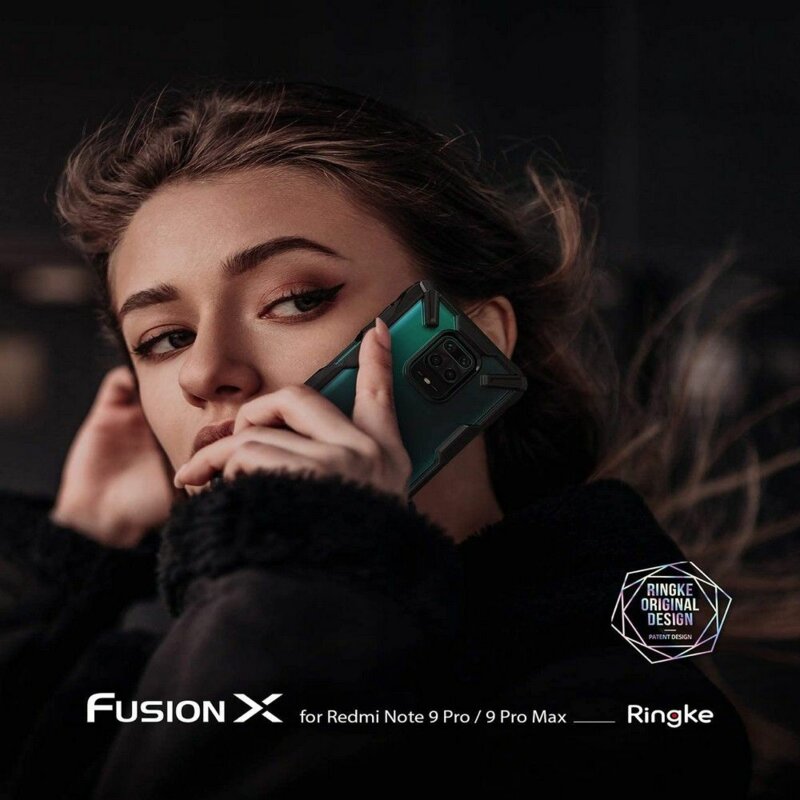 Husa Xiaomi Redmi Note 9 Pro Max Ringke Fusion X - Black