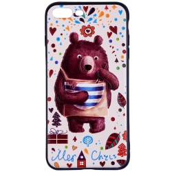 Husa iPhone 7 Plus TPU - Happy Bear