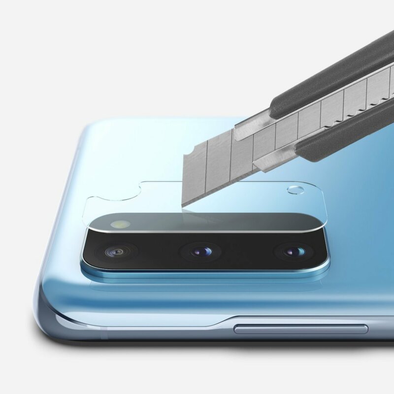 [Pachet 3x] Folie Sticla Camera Samsung Galaxy S20 5G Ringke Invisible Defender Rear Tempered - Clear