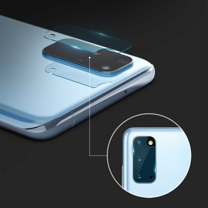[Pachet 3x] Folie Sticla Camera Samsung Galaxy S20 5G Ringke Invisible Defender Rear Tempered - Clear