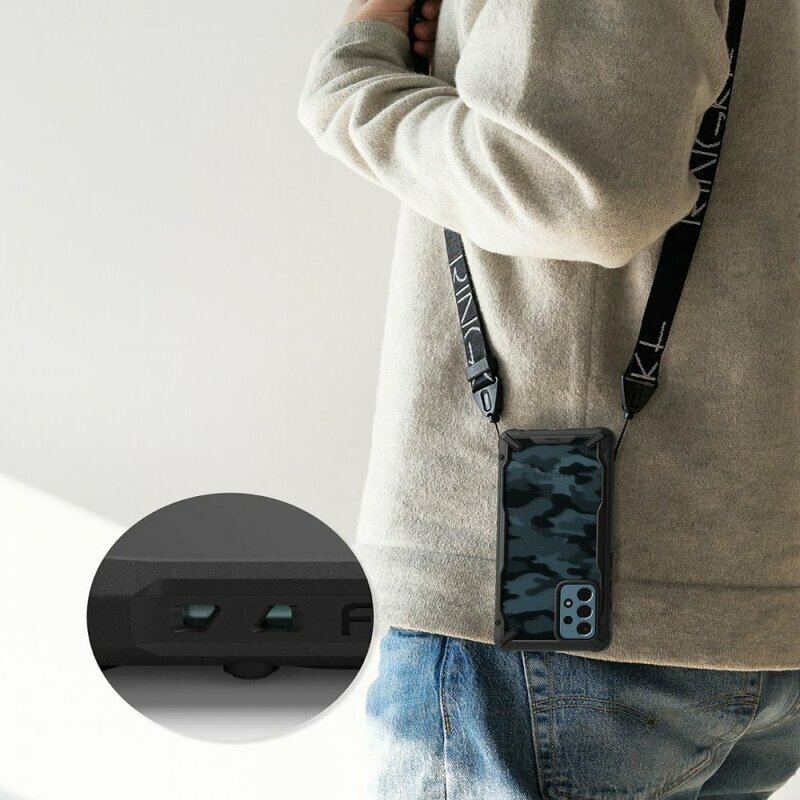 Husa Samsung Galaxy A52s 5G Ringke Fusion X Design - Camo Black