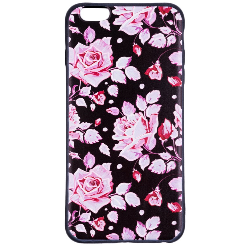 Husa iPhone 6 Plus, 6S Plus TPU - Pink Roses