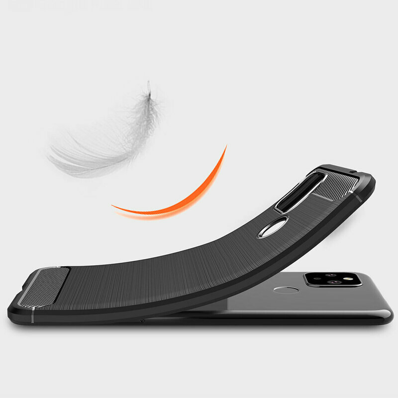 Husa Google Pixel 4a 5G Techsuit Carbon Silicone, negru