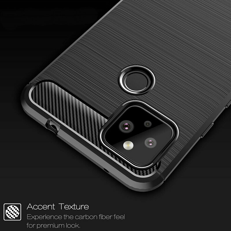 Husa Google Pixel 4a 5G Techsuit Carbon Silicone, negru