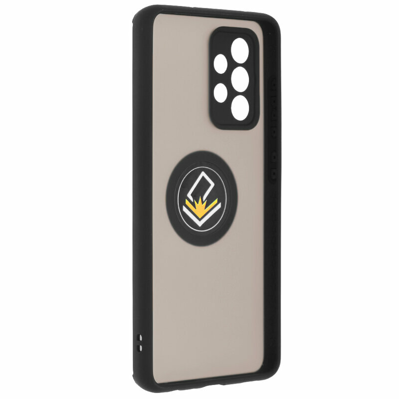 Husa Samsung Galaxy A52 4G Techsuit Glinth Cu Inel Suport Stand Magnetic - Negru