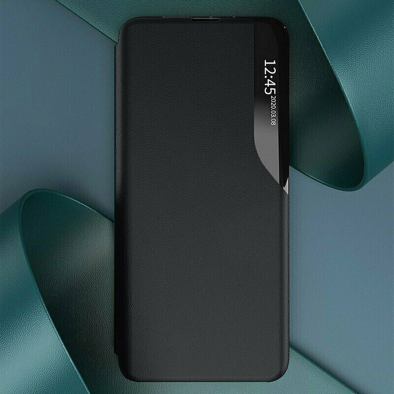 Husa Samsung Galaxy S20 5G Eco Leather View flip tip carte, negru