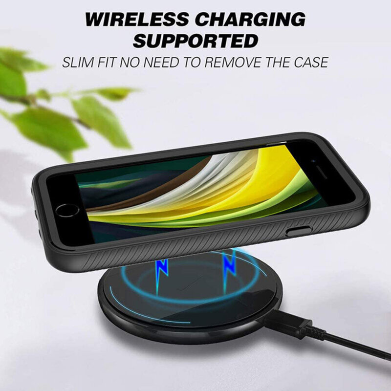 [Pachet 360°] Husa + folie iPhone SE 3, SE 2022 Techsuit Defense, negru