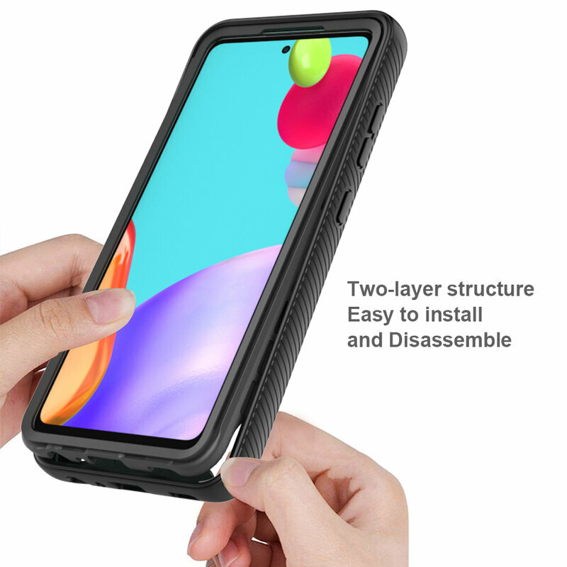 [Pachet 360°] Husa + Folie Samsung Galaxy A52s 5G Techsuit Defense, negru