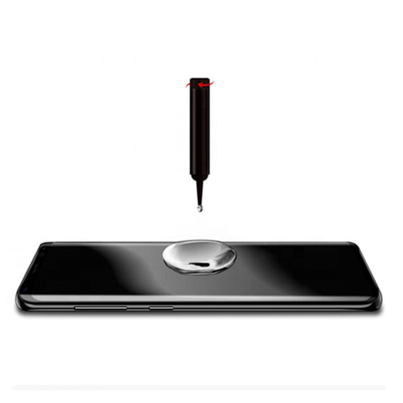 Folie Sticla Samsung Galaxy Note 10 Plus 5G Lito UV Glue 9H Cu Lampa Si Adeziv Lichid - Clear