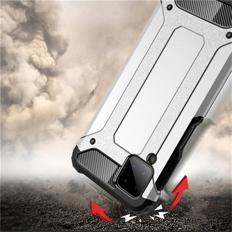 Husa Samsung Galaxy A12 Nacho Techsuit Hybrid Armor, negru