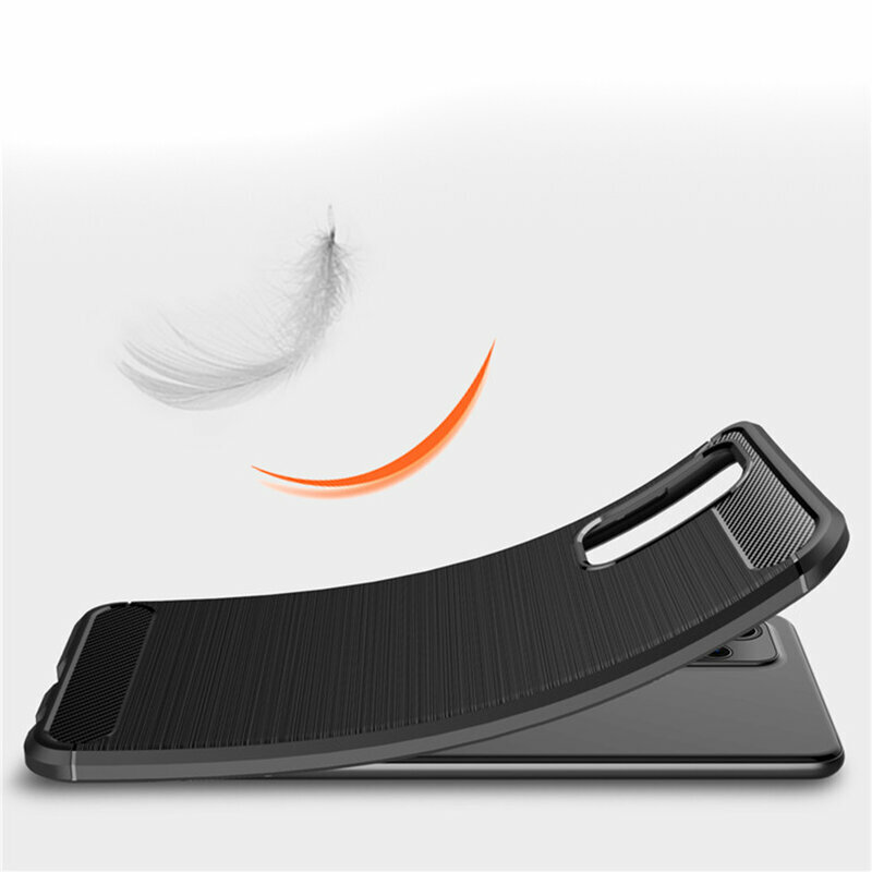 Husa Samsung Galaxy A52s 5G Techsuit Carbon Silicone, negru