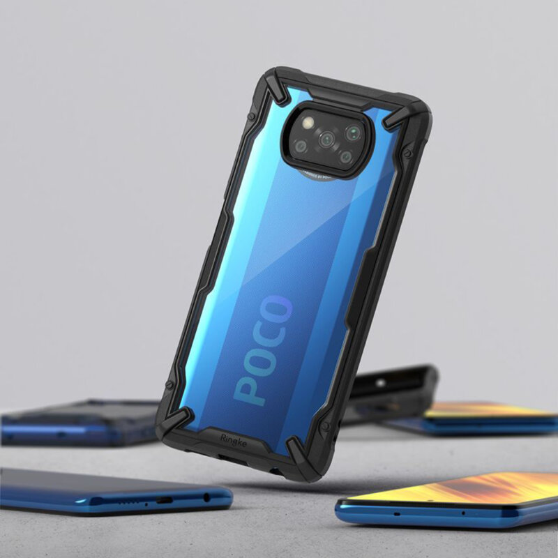 Husa Xiaomi Poco X3 NFC Ringke Fusion X - Black