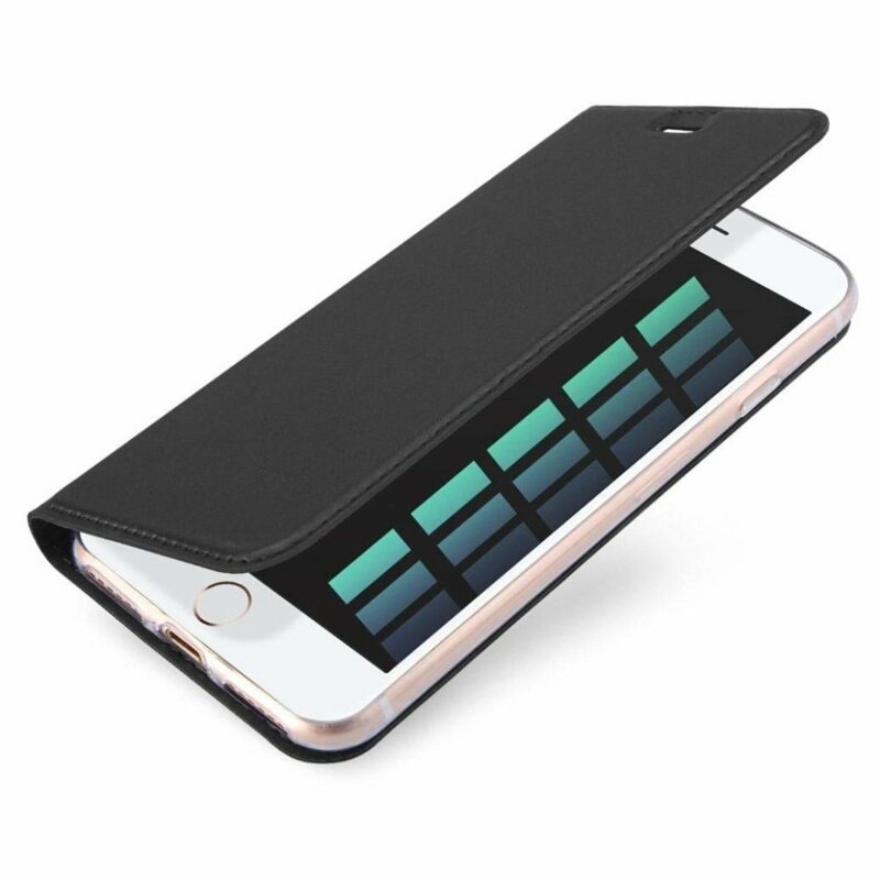 Husa iPhone 8 Dux Ducis Flip Stand Book - Negru