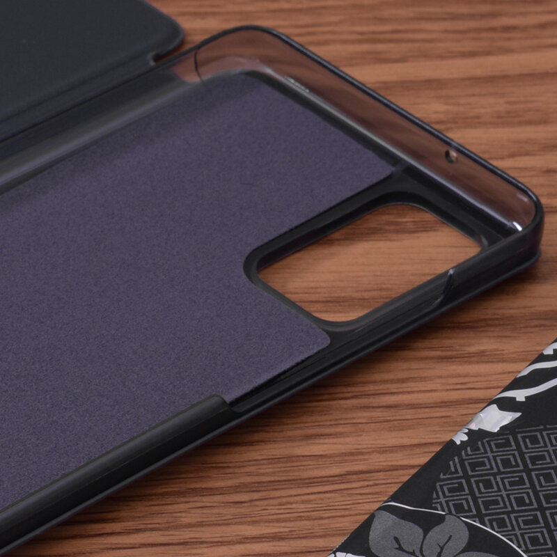 Husa Samsung Galaxy S20 Plus 5G Eco Leather View Flip Tip Carte - Albastru