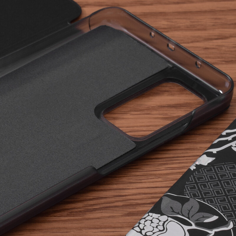 Husa Xiaomi Mi 10T Pro 5G Eco Leather View flip tip carte, negru
