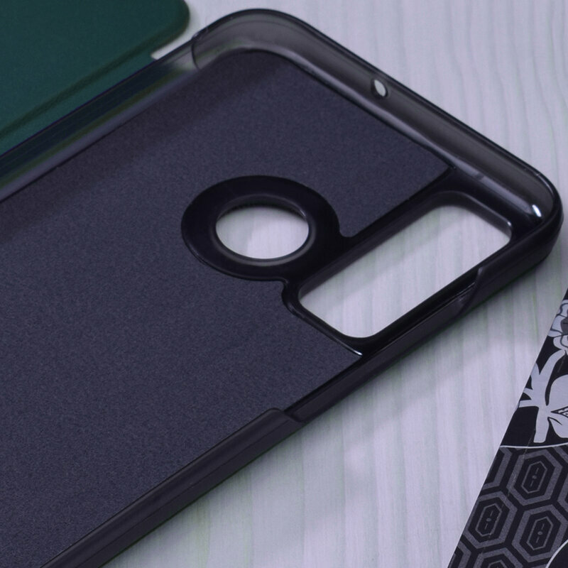 Husa Huawei Honor 10 Lite Eco Leather View Flip Tip Carte - Verde