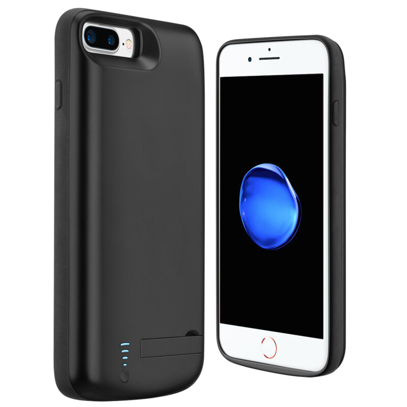 Husa cu baterie iPhone 8 Plus Techsuit Power Pro, 6000mAh, negru